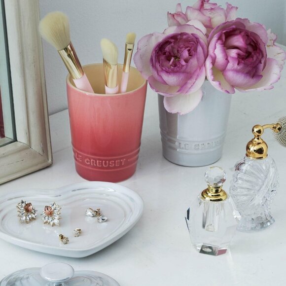 Le Creuset Tumbler Set of 2 Short 240ml Cherry Red White Gift Brand New Ceramic - Picture 6 of 8